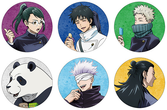 「『劇場版 呪術廻戦 0』豪華版」アニメイト特典：描き下ろし缶バッジ6個セット（C）芥見下々／集英社・呪術廻戦製作委員会（C）2021 「劇場版 呪術廻戦 0」製作委員会（C）芥見下々／集英社