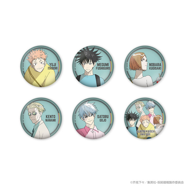 「呪術廻戦カフェ2022」缶バッジ（C）芥見下々／集英社・呪術廻戦製作委員会