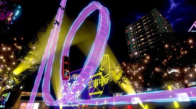 が「スリル満点！バーチャルジェットコースター！」