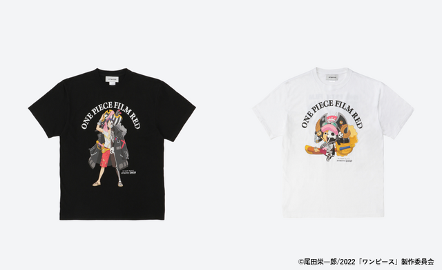 モンキー・D・ルフィ スカルTシャツとトニートニー・チョッパースカルＴシャツ（C）尾田栄一郎/2022「ワンピース」製作委員会