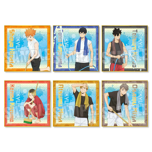 トレーディングミニ色紙 ハイキュー！！ プール掃除ver. 6個入りセット[ベルハウス]《０９月予約》（C）古館春一/集英社・「ハイキュー！！」製作委員会・MBS