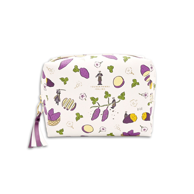 『刀剣乱舞-ONLINE-』×イラストレーター・鬼頭祈 コラボグッズ第8弾、「ボックスポーチ」（C）2015 EXNOA LLC/NITRO PLUS