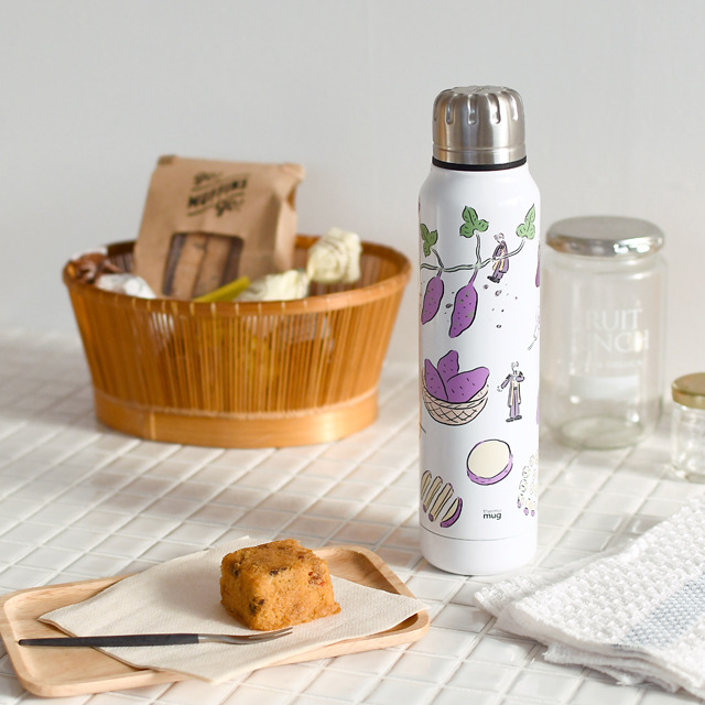 『刀剣乱舞-ONLINE-』×イラストレーター・鬼頭祈 コラボグッズ第8弾「thermo mug ステンレスボトル」（C）2015 EXNOA LLC/NITRO PLUS