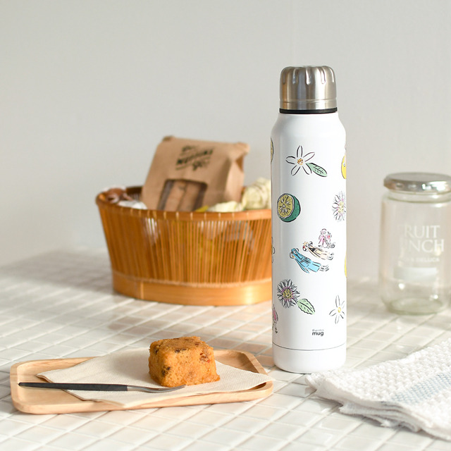 『刀剣乱舞-ONLINE-』×イラストレーター・鬼頭祈 コラボグッズ第8弾「thermo mug ステンレスボトル」（C）2015 EXNOA LLC/NITRO PLUS