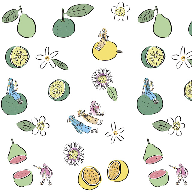 『刀剣乱舞-ONLINE-』×イラストレーター・鬼頭祈 コラボグッズ第8弾「バンダナ」（C）2015 EXNOA LLC/NITRO PLUS