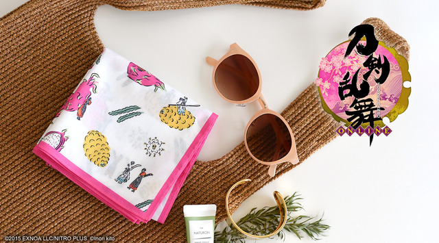 『刀剣乱舞-ONLINE-』×イラストレーター・鬼頭祈 コラボグッズ第8弾「バンダナ」（C）2015 EXNOA LLC/NITRO PLUS