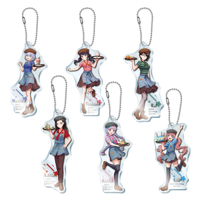 「全身アクリルキーホルダー（ランダム6種）」800円（税込880円）（C）BDP（C）CraftEgg（C）BUSHI