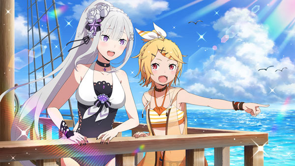 想い出記憶結晶「夏の日差しが示す針路★3」（C）長月達平・株式会社KADOKAWA刊／Re:ゼロから始める異世界生活2製作委員会（C）SEGA