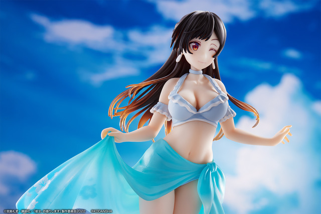 「一番くじ 彼女、お借りします 満足度4～夏模様、恋模様。～」ラストワン賞：ウインクver.水原千鶴～夏の装い～フィギュア（C）宮島礼吏・講談社／「彼女、お借りします」製作委員会2022（C）KODANSHA