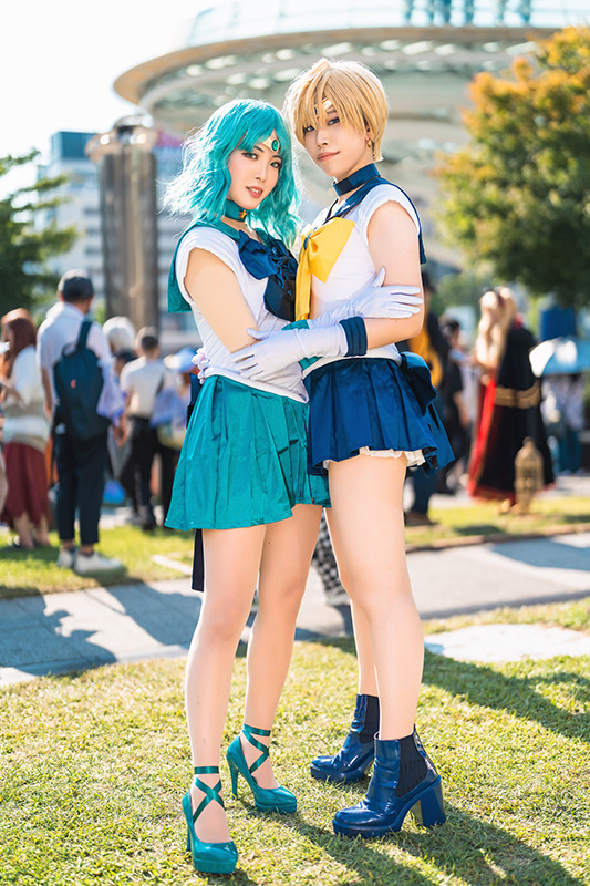 セーラーネプチューン、セーラーウラヌス『美少女戦士セーラームーン』／つばき@tsubaki_0305、みつやま@mitsuyama_cos