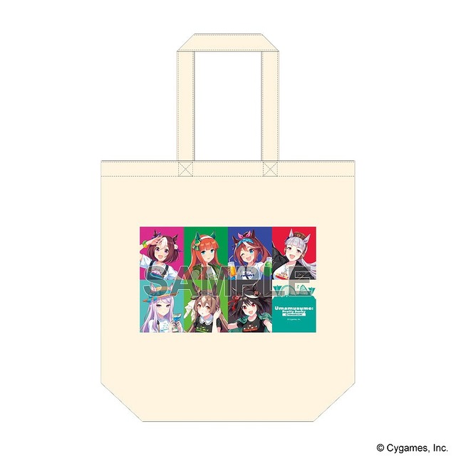 「『ウマ娘 プリティーダービー』in よみうりランド」トートバッグ（全7種）各2,200円（C）Cygames, Inc.