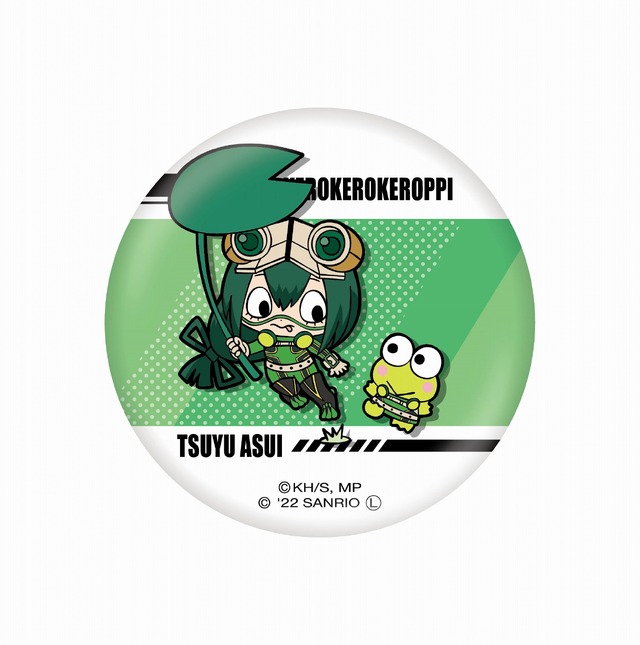 「僕のヒーローアカデミア×サンリオキャラクターズ」第2弾「缶バッジ」（C）堀越耕平／集英社・僕のヒーローアカデミア製作委員会（C）2021 SANRIO CO., LTD. TOKYO, JAPAN L