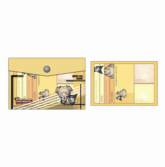 「僕のヒーローアカデミア×サンリオキャラクターズ」第2弾「ポーチ入り付箋」770円（税込）（C）堀越耕平／集英社・僕のヒーローアカデミア製作委員会（C）2021 SANRIO CO., LTD. TOKYO, JAPAN L