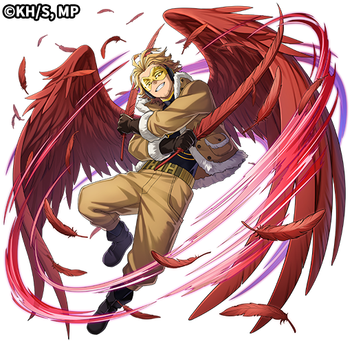 [ウィングヒーロー]ホークス（S+）（CV：中村悠一）属性：神（C）堀越耕平／集英社・僕のヒーローアカデミア製作委員会TM&amp;（C）Othello,Co. and MegaHouse