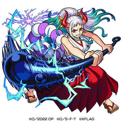 『モンスターストライク』×『ONE PIECE FILM RED』水属性　★6 自称・光月おでん ヤマト （獣神化） CV：早見沙織