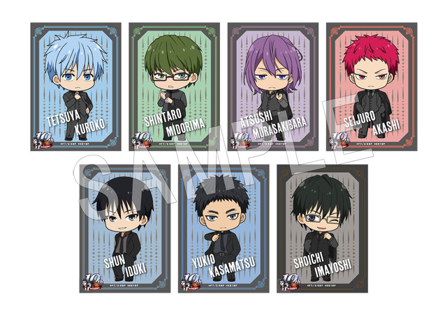 「『黒子のバスケ』×Chugai Grace Cafe」黒子のバスケ　トレーディングミニブロマイド カフェver. TypeA（全7種）（C）藤巻忠俊／集英社・黒子のバスケ製作委員会（C）「黒子のバスケ」アニメ10周年プロジェクト