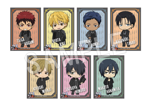 「『黒子のバスケ』×Chugai Grace Cafe」黒子のバスケ　トレーディングミニブロマイド カフェver. TypeB（全7種）（C）藤巻忠俊／集英社・黒子のバスケ製作委員会（C）「黒子のバスケ」アニメ10周年プロジェクト