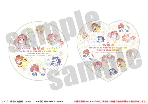 「私に天使が舞い降りた！×サンリオキャラクターズ」白雲石吸水コースター（全2種） 各660円(税込)（C）椋木ななつ・一迅社／わたてん製作委員会（C）椋木ななつ・一迅社／わたてんプレフレ製作委員会