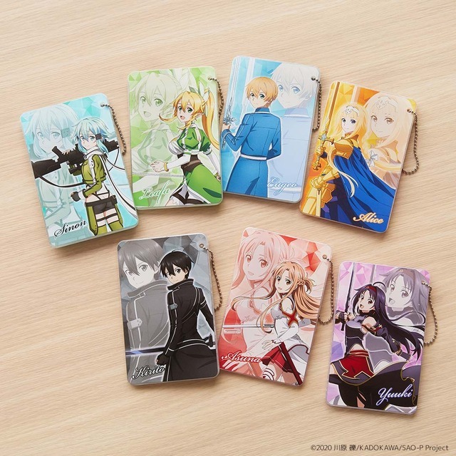 「スライドカードケース　（全7種）」1,540円（税込）（C）2020 川原 礫/KADOKAWA/SAO-P Project