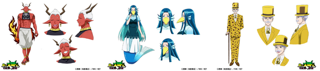 『魔入りました！入間くん』第3シリーズ フルフル軍曹／ウェパル／Mr.ハット（C）西修（秋田書店）／NHK・NEP