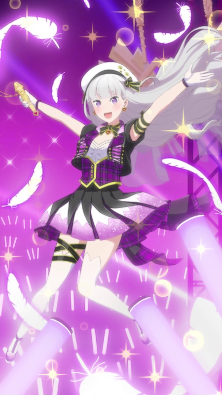 「【軽やかな歌謡】エミリア★3」（C）長月達平・株式会社KADOKAWA刊／Re:ゼロから始める異世界生活2製作委員会（C）SEGA