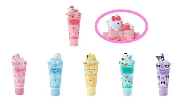 「サンリオキャラクターズ 保湿コスメ&おしゃれ雑貨」ハンドクリーム（全 6 種） 各 792 円（C）’22 SANRIO 著作（株）サンリオ