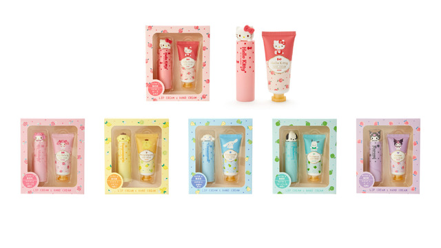 「サンリオキャラクターズ 保湿コスメ&おしゃれ雑貨」リップクリーム&ハンドクリーム（全 6 種） 各 1,100 円（C）’22 SANRIO 著作（株）サンリオ
