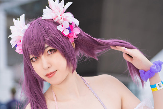 スカサハ=スカディ（水着）『Fate/Grand Order』／照井るゐ（@rui_cos_L）、撮影：乃木章