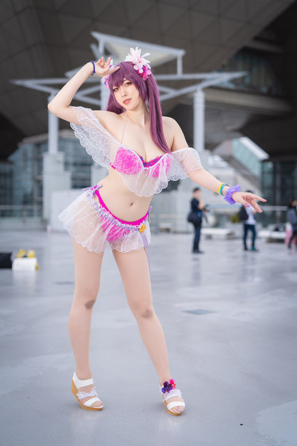 スカサハ=スカディ（水着）『Fate/Grand Order』／照井るゐ（@rui_cos_L）、撮影：乃木章
