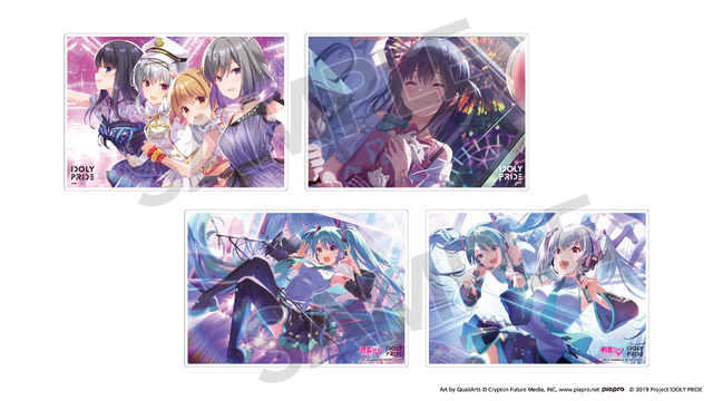 IDOLY PRIDE × 初音ミクコラボ ポップアップショップ「A5アクリルパネル（全4種）」各2,420円(税込)Art By QuallArts（C）Crypton Future Media,INC. www.piapro.net（C）2019 Project IDOLY PRIDE