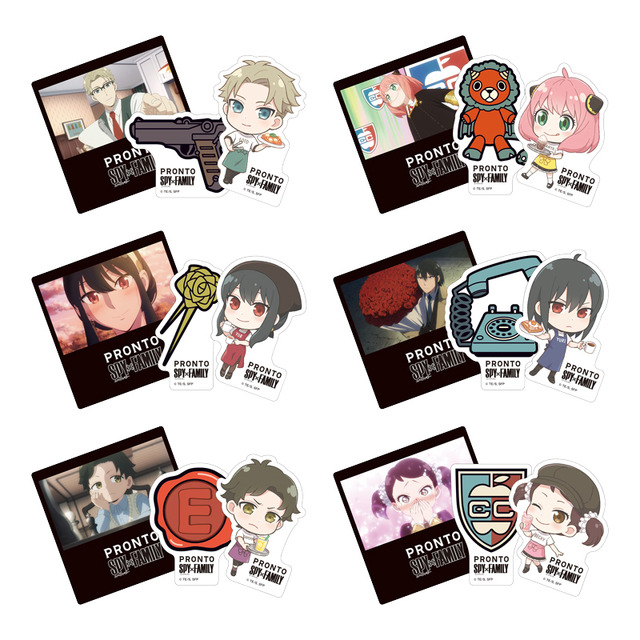 『SPY×FAMILY』×「PRONTO」ステッカー3枚セット（ランダム6種）（C）遠藤達哉／集英社・SPY×FAMILY製作委員会