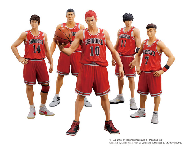 One and Only『SLAM DUNK』SHOHOKU STARTING MEMBER SET 完成品フィギュア© 1990-2022 by Takehiko Inoue and I.T.Planning， Inc.Licensed by Mulan Promotion Co.，Ltd. and authorized by I.T.Planning， Inc.M.I.C.CORPORATION 2021 MADE IN CHINAModeling by T.Suzuki
