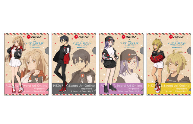「ピザハット×『劇場版 ソードアート・オンライン -プログレッシブ- 冥き夕闇のスケルツォ』」描き下ろしイラスト使用のオリジナルA5クリアファイル（C）PIZZA HUT JAPAN LTD. All Rights Reserved.（C）2020 川原 礫/KADOKAWA/SAO-P Project