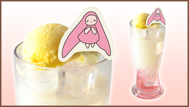 「『CLAMP画業30周年』×アニメイトカフェ」『ちょびっツ』ちぃのピーチドリンク／650円（C）CLAMP・ShigatsuTsuitachi CO.,LTD.／講談社