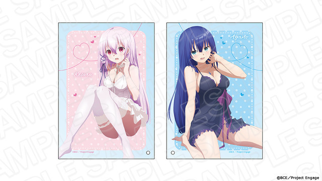 「ミニアクリルアート　ランジェリー ver.」各2,200円（税込）（C）BCE／Project Engage