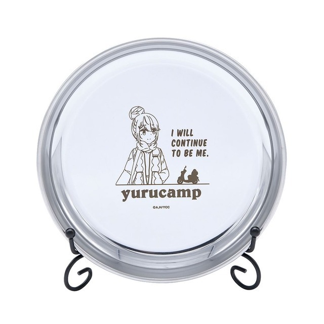 「なかよしキャンプ スチールプレート（なでしこ、リン、綾乃）」各1,430円（税込）（C）あfろ・芳文社／野外活動委員会