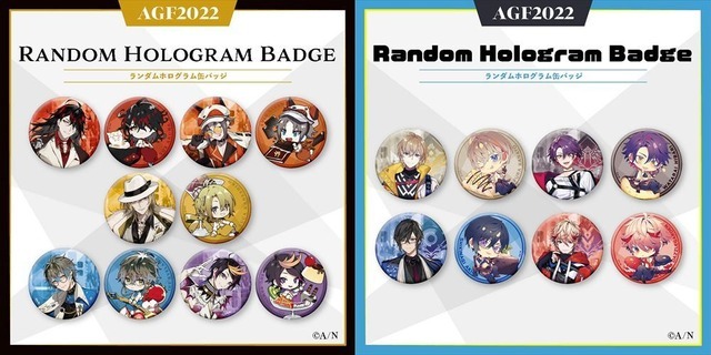 「ランダムホログラム缶バッジ」600円（税込）（C）ANYCOLOR,Inc（C）A/N