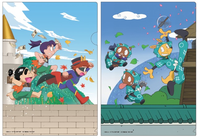 『忍たま乱太郎』×『かいけつゾロリ』クリアファイル２点セット（C）原ゆたか／ポプラ社・BNP・NEP、（C）尼子騒兵衛／NHK・NEP