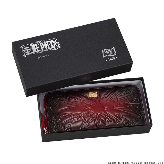 「ONE PIECE グラデーションレザーウォレット」ルフィ（C）尾田栄一郎／集英社・フジテレビ・東映アニメーション