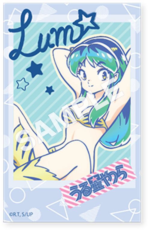 『うる星やつら』キャンペーン  ダイカットステッカー3 枚セット（全 2 種） （C）高橋留美子・小学館／アニメ「うる星やつら」製作委員会