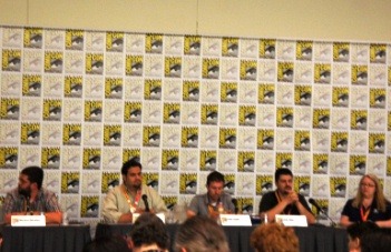 Diamond Digitalの発表パネル。来場者はファンというよりも業界関係者、Q&Aで最初に質問をしたのはComiXologyのCEOだった。