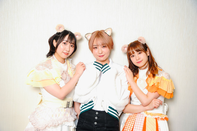 （左から）篠原侑・富田美憂・前田佳織里