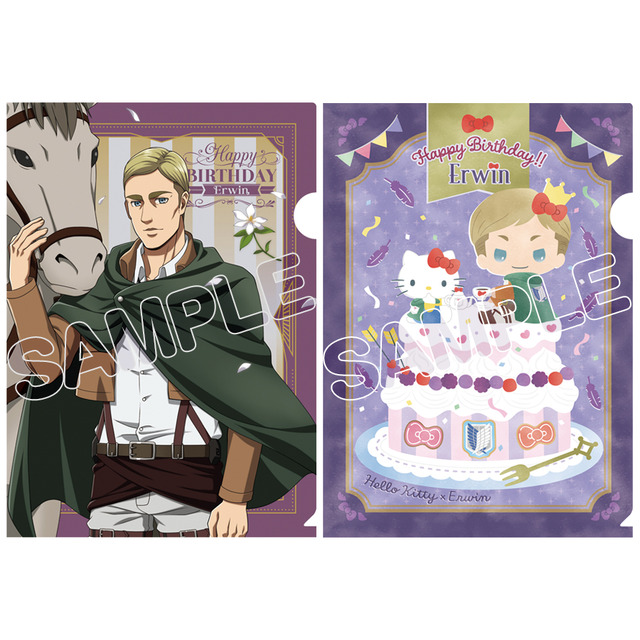 エルヴィンバースデー 進撃の巨人×サンリオキャラクターズ2(C)諫山創・講談社／「進撃の巨人」The Final Season 製作委員会 (C) 2022 SANRIO CO.,LTD.（L）