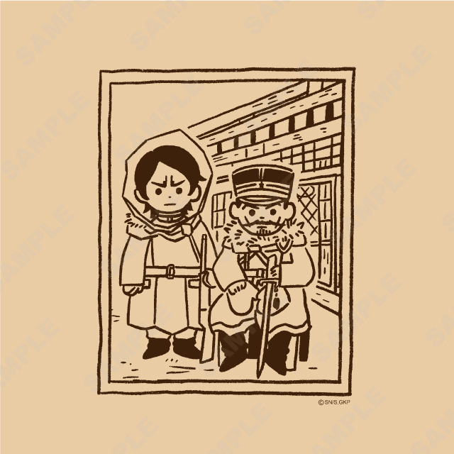 『ゴールデンカムイ』×「ビィズニィズ」コラボグッズ第2弾 ビッグTシャツ（全6種）（C）野田サトル／集英社・ゴールデンカムイ製作委員会