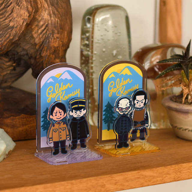 『ゴールデンカムイ』×「ビィズニィズ」コラボグッズ第2弾 アクリルジオラマ(全3種) （C）野田サトル／集英社・ゴールデンカムイ製作委員会