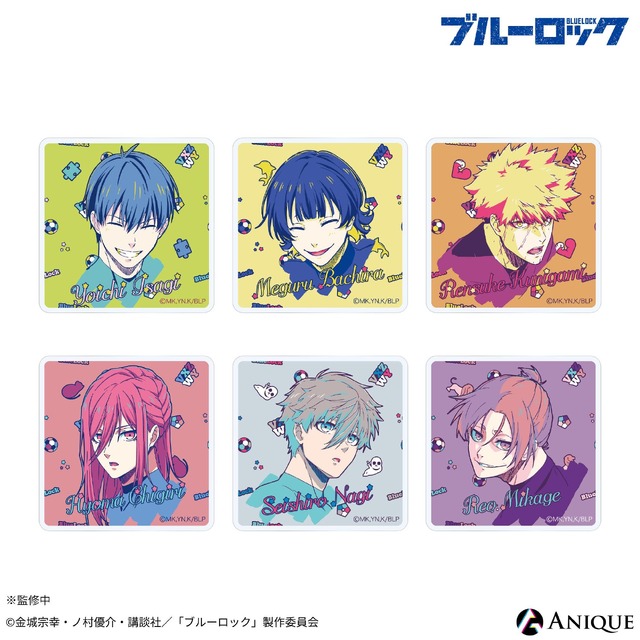 「TVアニメ『ブルーロック』トレーディングミニアクリルブロック（全6種）」ランダム単品880円（税込） 全種セット5,280円（税込）（C）金城宗幸・ノ村優介・講談社／「ブルーロック」製作委員会