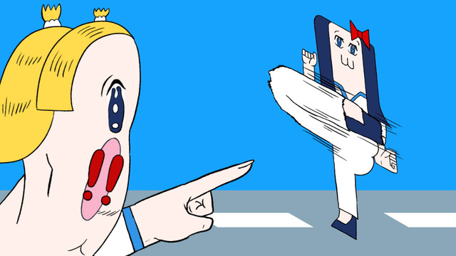 『ポプテピピック TVアニメーション作品第二シリーズ』第2話先行カット（C）大川ぶくぶ/竹書房・キングレコード