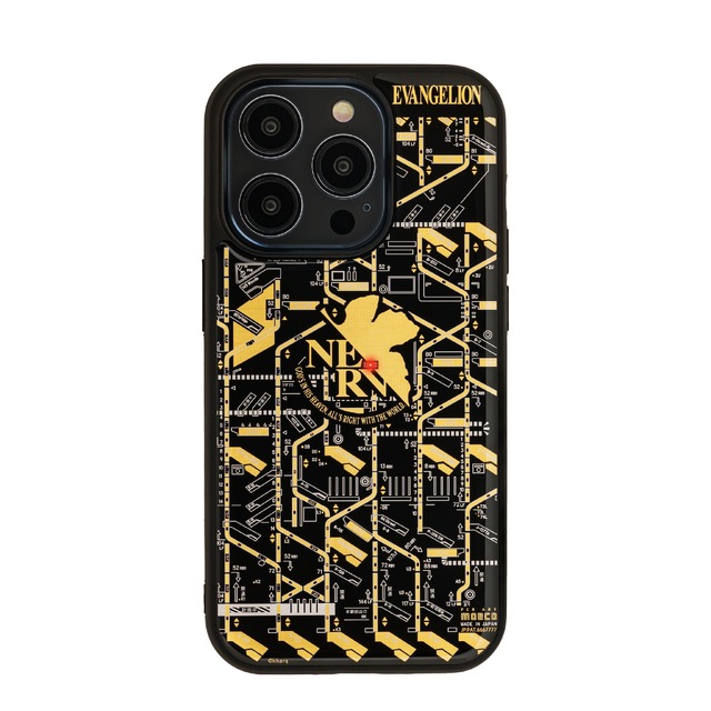 FLASH NERV 基板アート iPhone 14Proケース 黒（C）khara