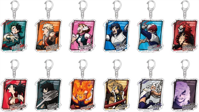 「ファミマで『プルスウルトラ』キャンペーン」アクリルキーホルダー（C）堀越耕平／集英社・僕のヒーローアカデミア製作委員会