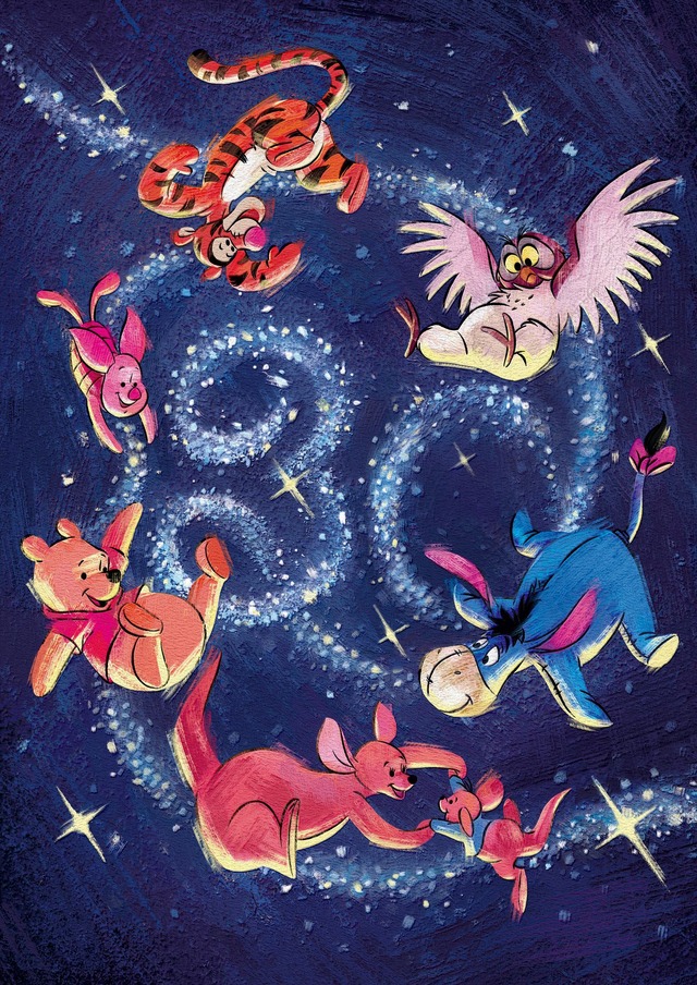 「ディズニーストア30周年記念グッズ」オリジナル描き下ろしアート（C）Disney（C）Disney. Based on the “Winnie the Pooh” works by A.A. Milne and E.H. Shepard.